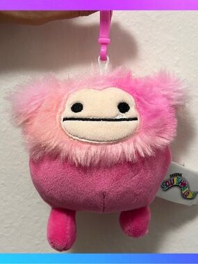 Squishmallows Bigfoot Clip on New without Tags